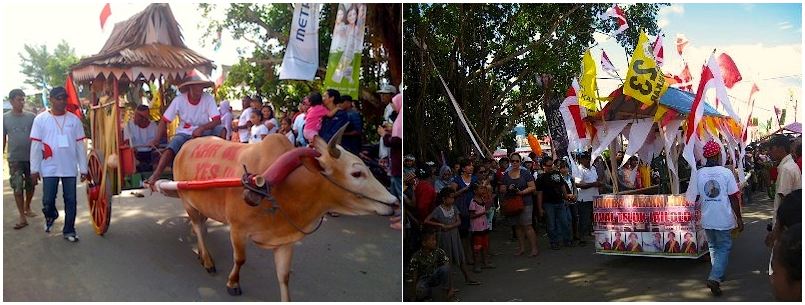 Parade Gerobak Sapi Festival Teluk Jailolo